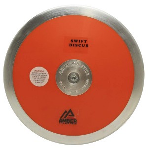 Amber Fight Gear SwiftTrack 80% Rim Weight Discus IAAF Certified for Superior Track & Field Training, Available in 1kg, 1.6kg, and 2kg - 1 of 3