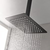 SEVOBAL Shower Faucets Rain Shower Head High Pressure Rainfall Showerhead Water Saving Multi Function Dual Shower Head, Black, 10"*10"*2" - 3 of 4