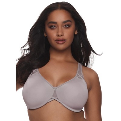 Paramour by Felina Women's Amaranth Cushioned Comfort Unlined Minimizer Bra  (Gull Grey, 32C)