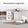 Siljoy 44-in Black Ceiling Fan with LED Light and Remote Control Include (5 Blades) For Bedroom Living Room and kitchen - 3 of 4