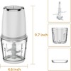 300W Mini Food Processor Electric Food Chopper 2 Speed with 2.5 Cup Glass Bowl - 2 of 4