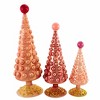 Cody Foster 16.0 Inch Midcentury Modern Hobnail Tree Set Christmas Decorative Tree Set , Easter, Varying Heights: 16.0, 12.5, 9.75 Inches (3PC) - 3 of 4
