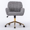 NicBex Adjustable Office Chair with Golden Metal Base,Modern Computer Chair,Swivel Upholstered Desk Chair for Adult, Student - 3 of 4