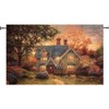 Manual Woodworkers and Weavers Gingerbread Cottage Tapestry Wall Hanging – KIN Design 53" x 35" Holiday Textile Art Decor - 2 of 3