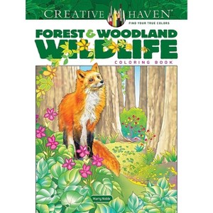 Creative Haven Forest & Woodland Wildlife Coloring Book - (Adult Coloring Books: Animals) by  Marty Noble (Paperback) - 1 of 1