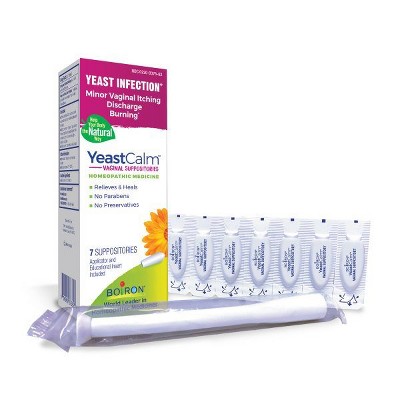 YeastCalm by Boiron Homeopathic Medicine For Yeast Infection Relief  -  7 Suppositories
