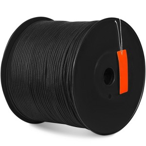 VEVOR Durable Nylon Cord, 3/16 inch x 1000 ft, 32-Strand Design, 720 LBS Load Capacity, Multi-Purpose Rope for Outdoor Adventures, Tree Work, Black - 1 of 4