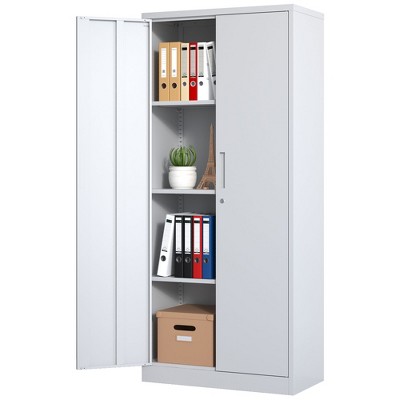 NicBex 70.87 Inch Modern 2-Door File Cabinet with 3 Adjustable Shelves for Home,Office,Pantry