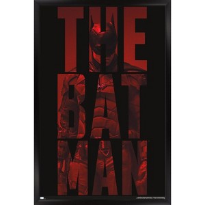 Trends International DC Comics The Batman - Text Framed Wall Poster Prints - 1 of 4