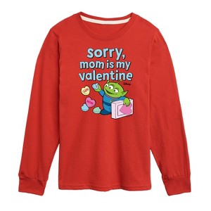 Boys' - Toy Story - Sorry Mom My Valentine Long Sleeve Graphic T-Shirt - 1 of 4
