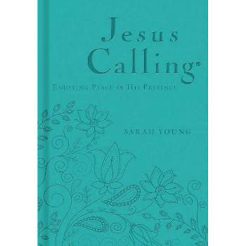 Jesus Calling, Teal Leathersoft, with Scripture References - by  Sarah Young (Leather Bound)