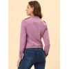 INSPIRE CHIC Women's Stand Collar Zip Up Biker Lightweight Moto Jacket - 4 of 4