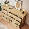 Garvee Fluted 7 Drawer Dresser, 7 Chest of Drawers with Fluted Design, 54" Wide Wooden Dresser Organizer for Bedroom Living Room Nursery - 2 of 4