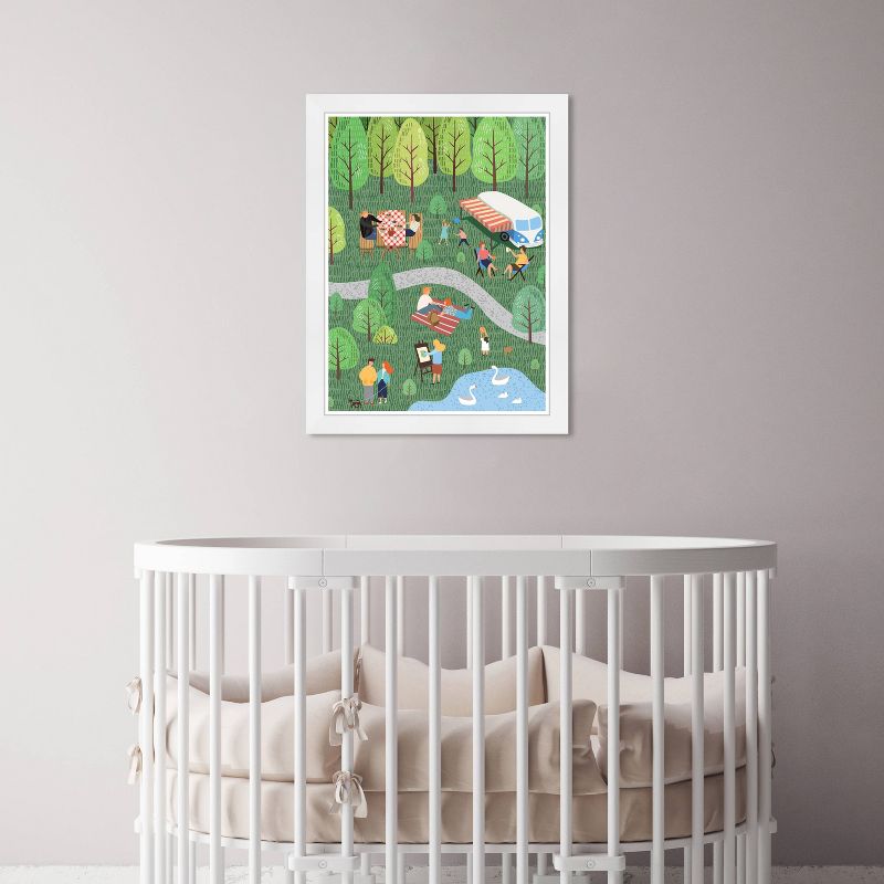 13&#34; x 19&#34; Fun in the Woods Entertainment and Hobbies Framed Wall Art Green - Olivia&#39;s Easel, 5 of 6