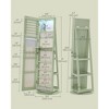 SONGMICS 6 LEDs Lockable Mirror Jewelry Cabinet, Jewelry Organizer, Standing Jewelry Armoire, Frameless Full-Length Mirror, 3 Storage Shelves - 4 of 4