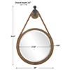 Uttermost Melton Round Pulley Mirror - 3 of 4