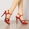 Allegra K Women's Slingback Crisscross Strap Strappy Platform Stiletto Heels Sandals - 2 of 4