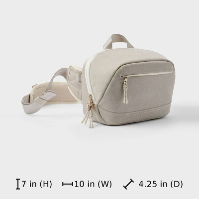 Рюкзаки Heyday Camera Sling Pack - heyday™ Beige Heather: Waterproof Woven Polyester, Front Zip Pocket, Unstructured Design — фото 5