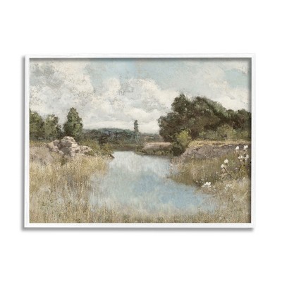 Stupell Industries Nature Stream Wilderness Creek Framed Giclee