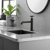 BWE Industry Style Single Handle Single Hole Bathroom Faucet in Matte Black - 2 of 4