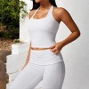 Anna-Kaci Active Women's Ribbed Halter Neck Sports Bra with Built-In Bra - 2 of 4