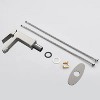 LunaLulink Brushed Nickel Single Handle Bathroom Faucet with Deck For 1 or 3 Holes,Laundry Vanity Sink Faucet with Two 9/16" Hoses - 4 of 4
