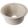 ALFI AB1717DI-B Biscuit 17Inch Drop-In Round Granite Composite Kitchen Prep Sink - 4 of 4