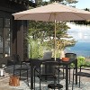 9' Round Outdoor Patio Market Umbrella with Faux Wood Pole - Threshold™ - 2 of 4