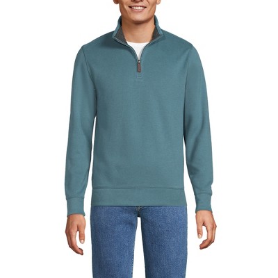 Lands' End Men's Bedford Rib Quarter Zip Sweater