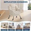 Comfy Modern Lazy Accent Chair with Side Pocket - Lounge Armchair for Living Room, Leisure Reading Sofa Chair for Bedroom, Dorm & Office - 2 of 4