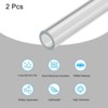 Unique Bargains Lamp Lantern Water Cooling System Acrylic Round Pipes Clear 2 Pcs 14" - 3 of 4