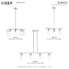 Livex Lighting Zurich 5 - Light Chandelier in  Brushed Nickel - 3 of 4