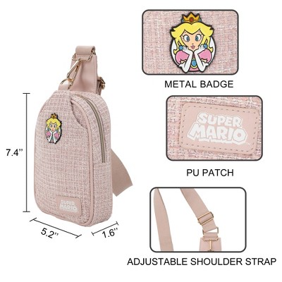Super Mario Bros: The Movie Super Mario Brothers Princess Peach Sling Bag With Adjustable Strap — фото 5