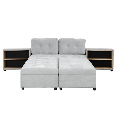 Maliang Versatile Sofa Bed, Modular Sofa, Sectionals Sofa with Two Storage Racks, Free-combined