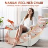 KTMBDW Recliner Chair, Rocker Chair for Adults, Glider Rocker Recliners, Nursery Chairs for Living Room, High Back, Upholstered Deep Seat, Gray - 4 of 4