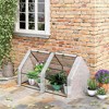Outsunny Mini Greenhouse Portable Hot House with Large Zipper Doors & Water/UV PE Cover for Outdoor and Garden - 3 of 4
