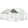 ROOMTEC Metal Chicken Coop, Large Walk-in Chicken Run for Outside, Galvanized Poultry Duck Hen Pen Cages (10' L x 13 W x 6.56' H) - 2 of 4