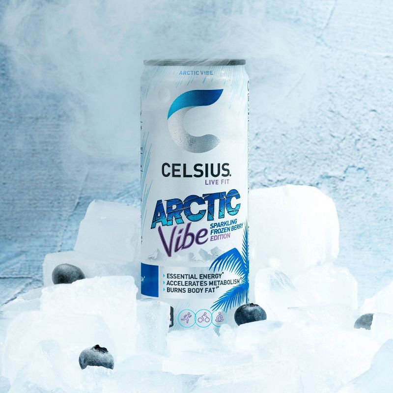 Celsius Sparkling Arctic Vibe Energy Drink - 12 fl oz Can, 6 of 7