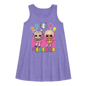Girls' - LOL Surprise! - Celebr8 Graphic Sleeveless Aline Dress - 1 of 2