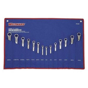 Westward  Box End Wrench Set,Satin,Stndrd,SAE/Mtrc 4YR23 - 1 of 1