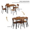 Kumasinova Modern 5-Piece Dining Set with 4 Chairs, 43" Kitchen Table & Chairs Set for 4, Dining Room Table with Metal Frame - 4 of 4