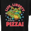 Women's - Teenage Mutant Ninja Turtles - Life Liberty Pursuit Of Pizza Short Sleeve Graphic T-Shirt - 2 of 4