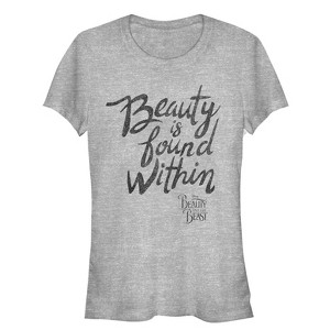 Juniors Womens Beauty and the Beast Beauty Within T-Shirt - 1 of 3