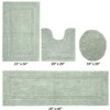 Lux Premium 100% Cotton Tufted Solid Reversible 4 Piece Bath Rug Set – Ultra-Soft, Water-Absorbent, Durable, Machine Washable Bathroom Rug - 2 of 4