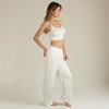 Anna-Kaci Lounge Women's Rib Knit Lounge Pants with Scalloped Hem and Soft Stretch Waistband - 3 of 4