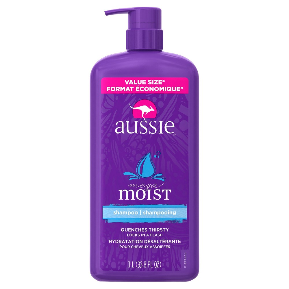 UPC 381519186318 product image for Aussie Mega Moist Shampoo 33.8 oz | upcitemdb.com