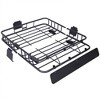 Metal Roof Cargo Basket Car Roof Rack, Top Mount Roof Rack Black Steel 43 Inch - 3 of 4