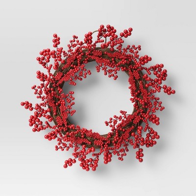 Red Berry Wreath - Threshold™
