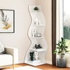 UbMelt Modern 5 Tier Book Shelf,Wall Corner Display Storage Bookcase for Home Office,Living Room,Bedroom - 4 of 4
