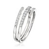 Ross-Simons 0.33 ct. t.w. Diamond Wrap Ring in Sterling Silver - 3 of 4